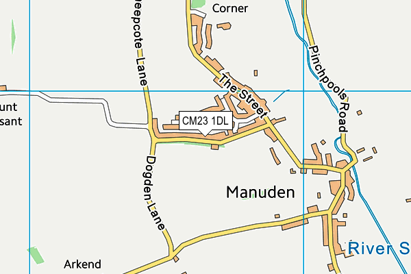 CM23 1DL map - OS VectorMap District (Ordnance Survey)