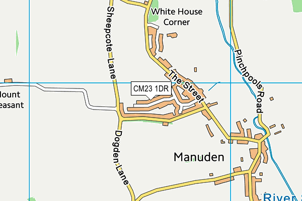 CM23 1DR map - OS VectorMap District (Ordnance Survey)