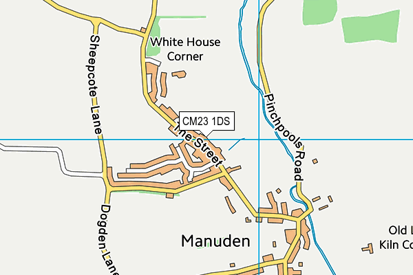 CM23 1DS map - OS VectorMap District (Ordnance Survey)