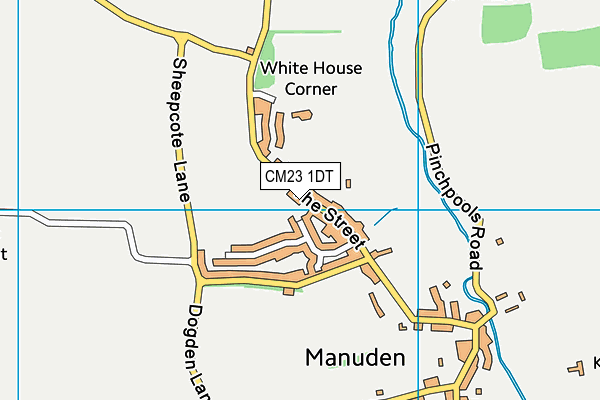 CM23 1DT map - OS VectorMap District (Ordnance Survey)