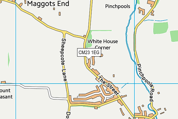 CM23 1EG map - OS VectorMap District (Ordnance Survey)