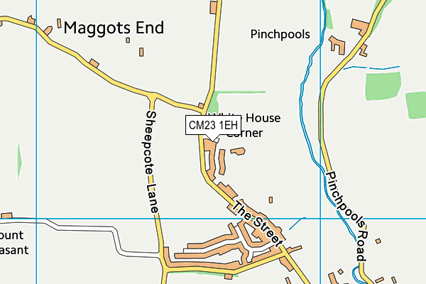 Manuden Village Hall And Sports Trust map (CM23 1EH) - OS VectorMap District (Ordnance Survey)
