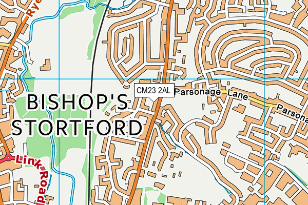 CM23 2AL map - OS VectorMap District (Ordnance Survey)