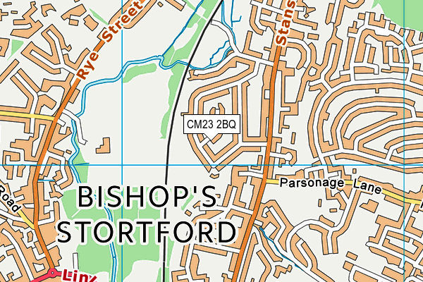 CM23 2BQ map - OS VectorMap District (Ordnance Survey)