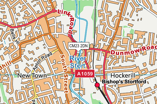 CM23 2DN map - OS VectorMap District (Ordnance Survey)