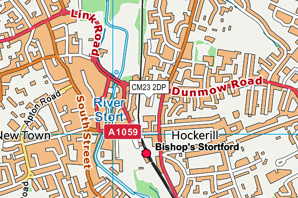 CM23 2DP map - OS VectorMap District (Ordnance Survey)