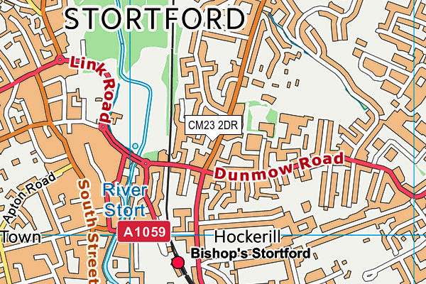 CM23 2DR map - OS VectorMap District (Ordnance Survey)