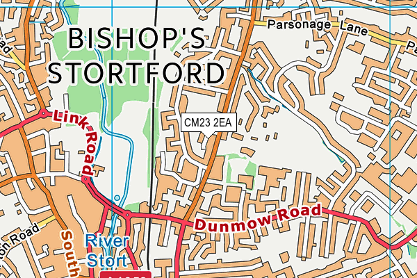 CM23 2EA map - OS VectorMap District (Ordnance Survey)