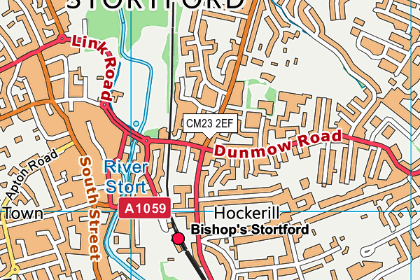 CM23 2EF map - OS VectorMap District (Ordnance Survey)