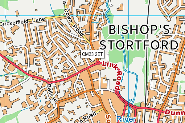 CM23 2ET map - OS VectorMap District (Ordnance Survey)