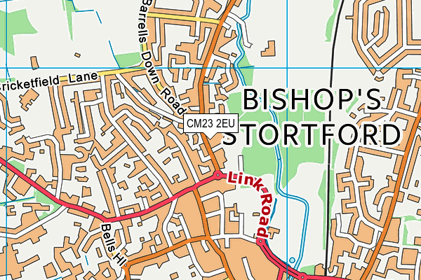 CM23 2EU map - OS VectorMap District (Ordnance Survey)