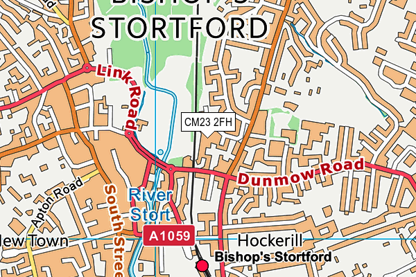 CM23 2FH map - OS VectorMap District (Ordnance Survey)