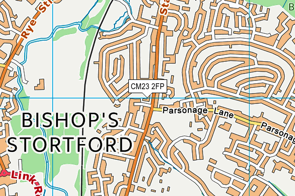 CM23 2FP map - OS VectorMap District (Ordnance Survey)