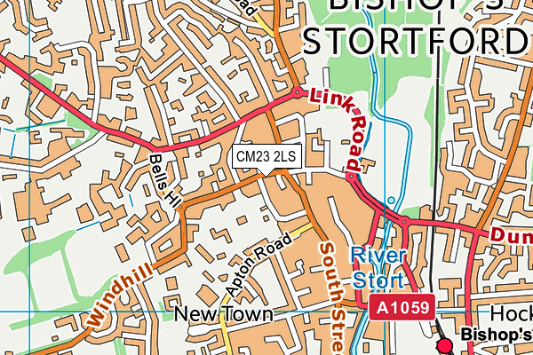 CM23 2LS map - OS VectorMap District (Ordnance Survey)