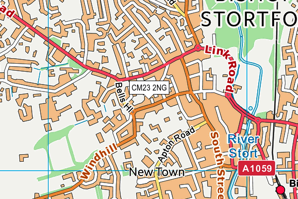 CM23 2NG map - OS VectorMap District (Ordnance Survey)