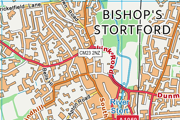 CM23 2NZ map - OS VectorMap District (Ordnance Survey)