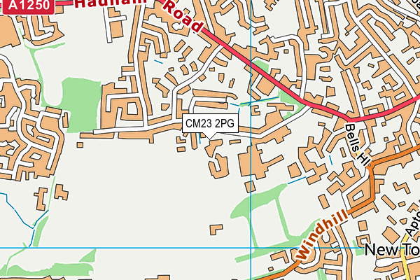 CM23 2PG map - OS VectorMap District (Ordnance Survey)