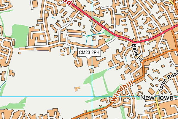 CM23 2PH map - OS VectorMap District (Ordnance Survey)
