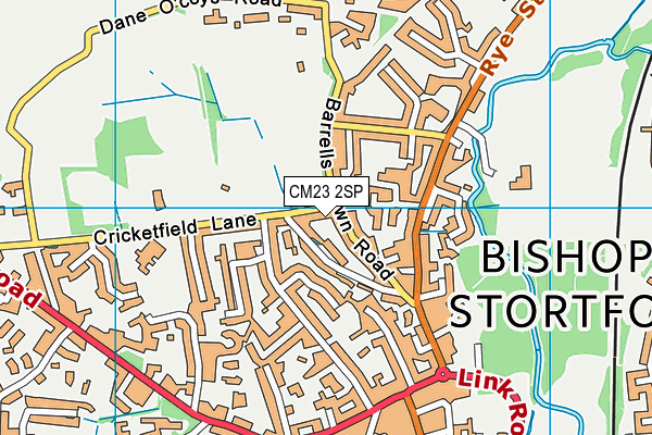 CM23 2SP map - OS VectorMap District (Ordnance Survey)