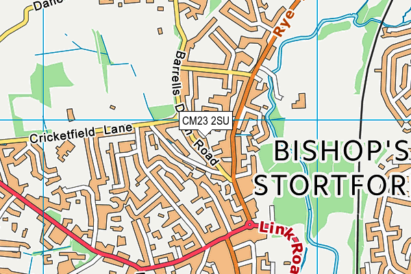 CM23 2SU map - OS VectorMap District (Ordnance Survey)