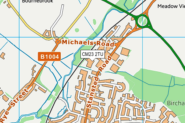 Map of THE VW AUDI TEC SPECIALISTS (BISHOPS STORTFORD) LTD at district scale