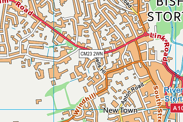 CM23 2WN map - OS VectorMap District (Ordnance Survey)