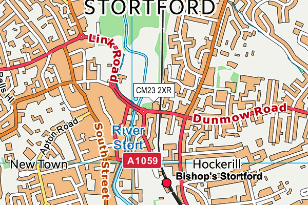 CM23 2XR map - OS VectorMap District (Ordnance Survey)