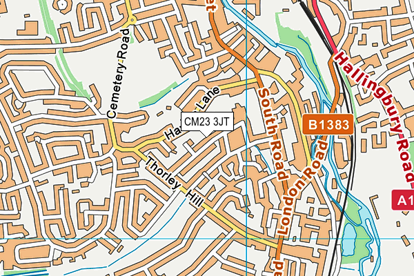 CM23 3JT map - OS VectorMap District (Ordnance Survey)