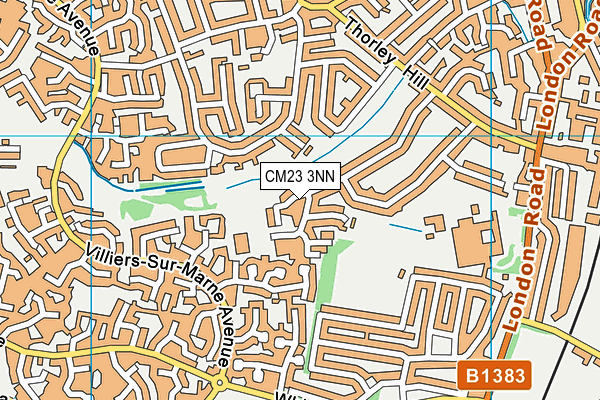 CM23 3NN map - OS VectorMap District (Ordnance Survey)