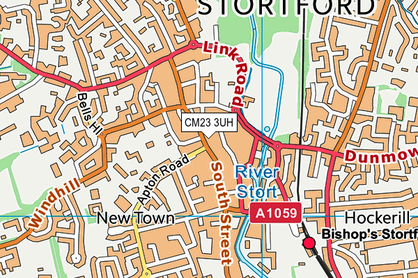 CM23 3UH map - OS VectorMap District (Ordnance Survey)