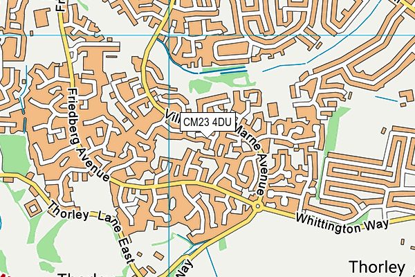 CM23 4DU map - OS VectorMap District (Ordnance Survey)
