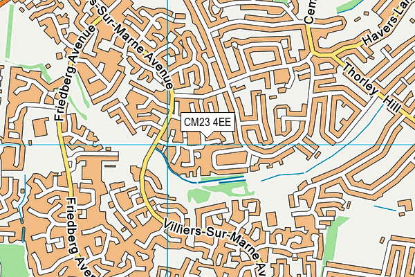 CM23 4EE map - OS VectorMap District (Ordnance Survey)