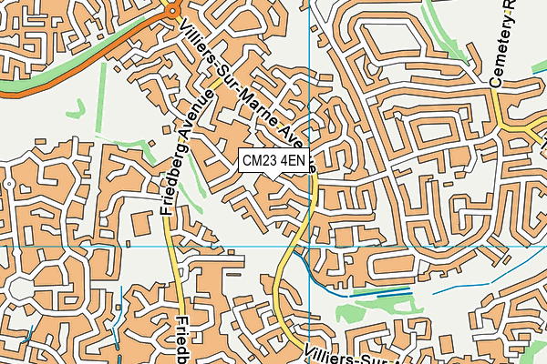 CM23 4EN map - OS VectorMap District (Ordnance Survey)