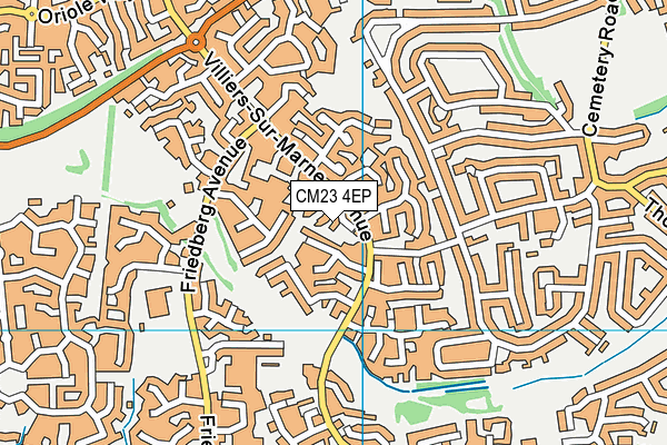 CM23 4EP map - OS VectorMap District (Ordnance Survey)