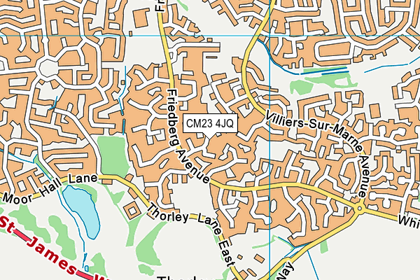 CM23 4JQ map - OS VectorMap District (Ordnance Survey)