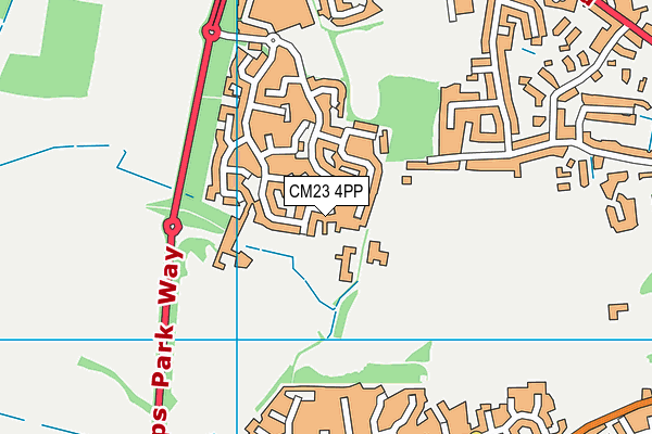CM23 4PP map - OS VectorMap District (Ordnance Survey)