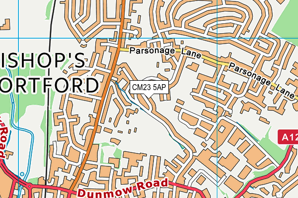 CM23 5AP map - OS VectorMap District (Ordnance Survey)