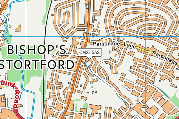 CM23 5AS map - OS VectorMap District (Ordnance Survey)