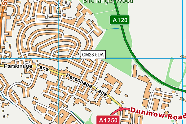 CM23 5DA map - OS VectorMap District (Ordnance Survey)