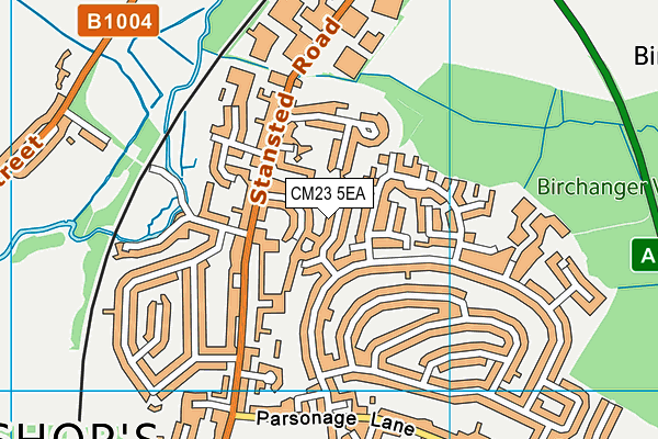 CM23 5EA map - OS VectorMap District (Ordnance Survey)