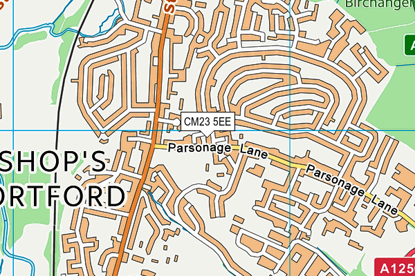 CM23 5EE map - OS VectorMap District (Ordnance Survey)