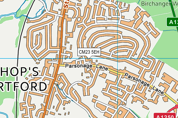 CM23 5EH map - OS VectorMap District (Ordnance Survey)