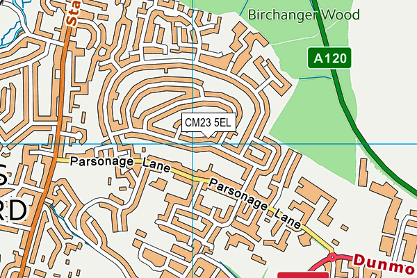 CM23 5EL map - OS VectorMap District (Ordnance Survey)