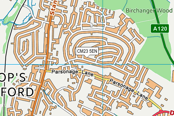 CM23 5EN map - OS VectorMap District (Ordnance Survey)