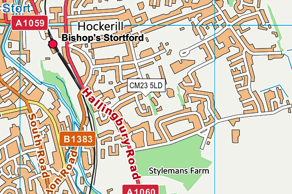Thorn Grove Primary School map (CM23 5LD) - OS VectorMap District (Ordnance Survey)