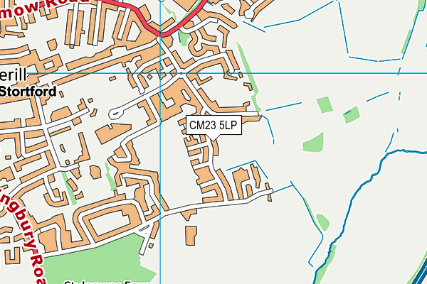 CM23 5LP map - OS VectorMap District (Ordnance Survey)
