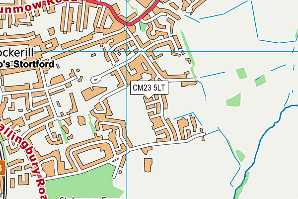 CM23 5LT map - OS VectorMap District (Ordnance Survey)