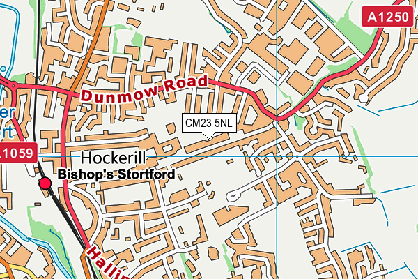 CM23 5NL map - OS VectorMap District (Ordnance Survey)