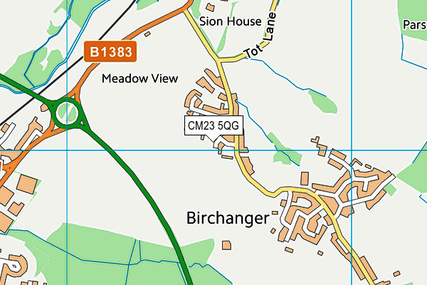 Map of HIGH VIEW RESIDENTS ASSOCIATION (BIRCHANGER) LIMITED at district scale