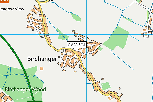 Birchanger Social Club map (CM23 5QJ) - OS VectorMap District (Ordnance Survey)